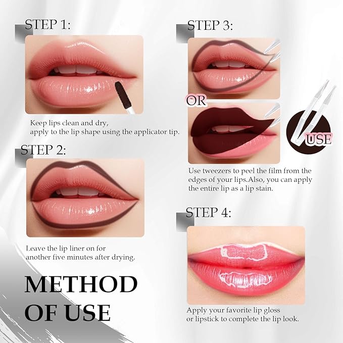 DAGEDA Peel Off Lip Liner Stain, Tattoo Lip