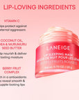 LANEIGE Lip Sleeping Mask: Nourish, Hydrate, Vitamin C, Murumuru & Shea Butter, Antioxidants, Flaky, Dry Lips