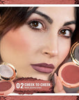 Oulac Plummy Brown Blush Makeup Powder| Rich Color 4.8g