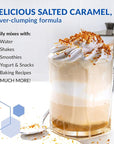 BioTrust Low Carb Protein Powder - Healthy Isolated Whey Protein Powder and Casein Blend from Grass-Fed, Pasture-Raised Cattle, Plus Digestive Enzymes - Salted Caramel, 14 Servings