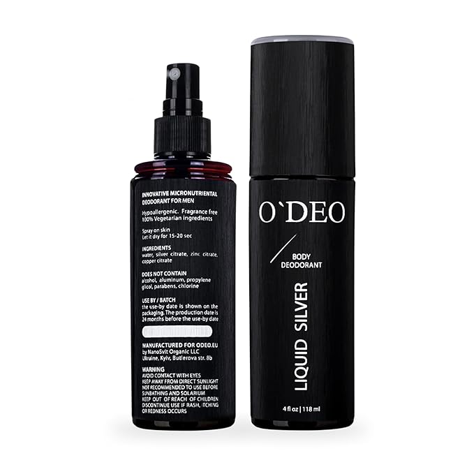 Aluminum Free Deodorant for Men – All Natural Deodorant Spray – Organic Deodorant for Men 4 fl oz of Natural Deodorant Unscented for Sensitive Skin