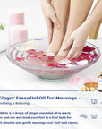 HIQILI 1 Fl Oz Ginger Oil, 100% Pure Natural Ginger Essential Oil for Hair, Massage, Skin - 30ml