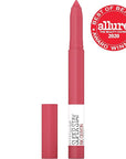 Maybelline Super Stay Ink Crayon Lipstick Makeup, Precision Tip Matte Lip Crayon with Built-in Sharpener, Longwear Up To 8Hrs, Change Is Good, Rose Pink, 1 Count