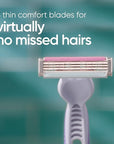 Gillette Venus Simply3 Women's Disposable Razors, 4 Count, 1 Pack