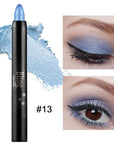 Boobeen Waterproof Eyeshadow Stick Crayon Shimmer Cream Pen Create Glitter Eye Makeup, Easy to Use (13#)