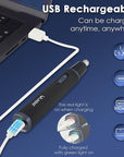 Nose and Ear Hair Trimmer for Men, Rechargeable 3 in 1 Hair Trimmers for Nose Ear Eyebrow & Body Detail Hair Removal, No Pull No Snag Men's Grooming with High Speed, 3 Heads