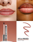 Sacheu Lip Liner Stay-N Peel Off Lip Stain — Long Lasting Matte Lip Tattoo Transfer Proof Lipstain Infused with Hyaluronic Acid & Vitamin E for All Skin Types — Vegan & Cruelty-Free, P-inked