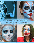 Light Blue Face Body Painting Stick, Professional Light Blue Full-coverage Cream Face Paint for Halloween SFX Cosplay Makeup, Washable Eye Body Stick for Adult Costume Party