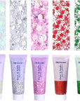Face Body Glitter, Hair Glitter Sparkles Chunky Face Glitter Gel for Girls Makeup Singer Concerts Mermaid Festival Sequins Face Paint (White+Silver+Pink+Red+Green)