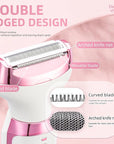 Electric Razor for Women 5 in 1 Rechargeable Painless Body Razors and Facial Hair Remover for Bikini Leg Body Face Underarm