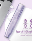 2 in 1 Women Electric Shaver Dual Head Bikini Trimmer for Women IPX7 Waterproof Wet & Dry Use Body Hair Trimmer and Facial Hair Remover for Bikini Underarm Leg Arm Body Face, Purple