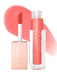Maybelline New York Lifter Gloss Hydrating Lip Gloss with Hyaluronic Acid, Peach Ring, Sheer Peach, 1 Count