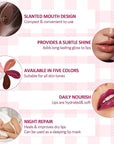 DAGEDA 3Colors Lip Glowy Balm Set, Lips(B)