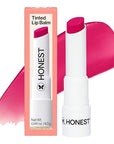 Honest Beauty Moisturizing Vegan Tinted Lip Balm | Antioxidant-rich Acai Extracts + Avocado Oil | Paraben Free + Cruelty Free | Dragon Fruit