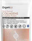 Organixx Collagen Peptides Powder with Vitamin C, Types I, II, III, V, X Hydrolyzed Collagen, Hair, Nail, Skin, Bone & Joint Health, Aging Support, Clean Sourced, Gluten Free, Unflavored, 30 Servings