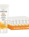 Jergens Ultra Healing Dry Skin Moisturizer, Travel Size Body and Hand Lotion, for Extra Dry Skin, Use After Washing Hands, HYDRALUCENCE blend, Vitamins C, E, B5, 1 Fl Oz (Pack of 24)