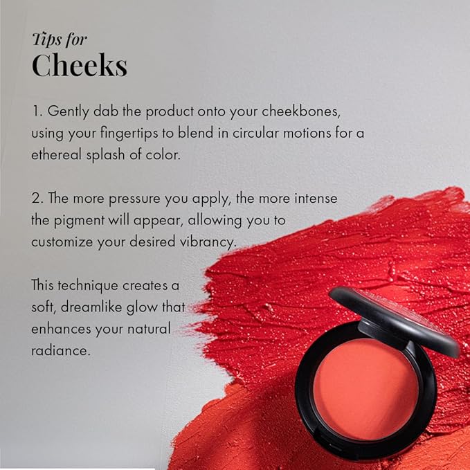 Jerome Alexander Blush ‘n’ Kiss Cream for Cheeks & Lips | Creamy, Lightweight, Buildable Coverage | Blush Balm Face Makeup | Tint Coral