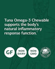 Standard Process Tuna Omega-3 Chewable - Whole Food Antioxidant, Brain Health and Brain Support, Skin Health and Hair Health with Tuna Oil - 120 Chewable Softgels