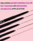 wet n wild Perfect Pout Matte Retractable Gel Lip Liner Pencil, Rich Creamy Long Lasting Color, Well-Defined and Flawless Application, Vegan & Cruelty-Free - Red Bare To Comment