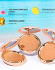 Oulac Shimmer Bronzer Powder Face Makeup with Mirror Cruelty-Free B03