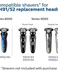 Philips Norelco Genuine SH91/52 Replacement Shaving Heads Compatible with Norelco Shaver Series S9000 and 9000 Prestige, Latest Version for Refreshed SH90/70, SH98/70, and SH98/80