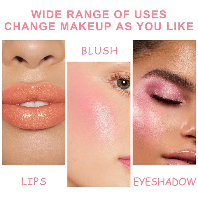 6 PCS Hydrating Lip Oil, Big Brush Head Lip Glaze Shiny Transparent Lip Glow Oil, Nourishing & Non-sticky Long Lasting Fresh Clear Smooth Lip Care Plumping Lip Oil (SET A)