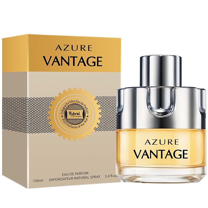 Hybrid & Company Azure Vantage For Men Pour Homme Eau De Toilette Natural Spray 3.4FL.OZ