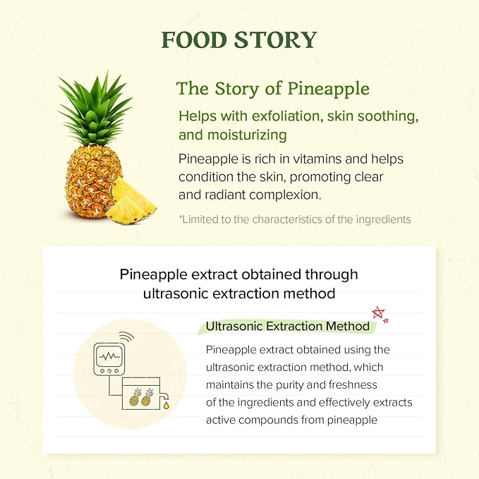SKINFOOD Pineapple Peeling Gel 3.38 fl.oz. (100ml) - Pineapple & Aloe AHA Deep Facial Exfoliating Gel, Eliminates Sebum, Skin Clear and Blemish-Free - Dead Skin Remover for Face - Facial Peel