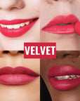 Oulac Pinky Red Creamy Matte Lipstick, Soft Satin Finish Lipsticks for Women with Moisturising Formula, Rich Color, Highly Pigmented Enriched with Rose Oil, Vegan & Cruelty-Free| 3.6g (Y04)