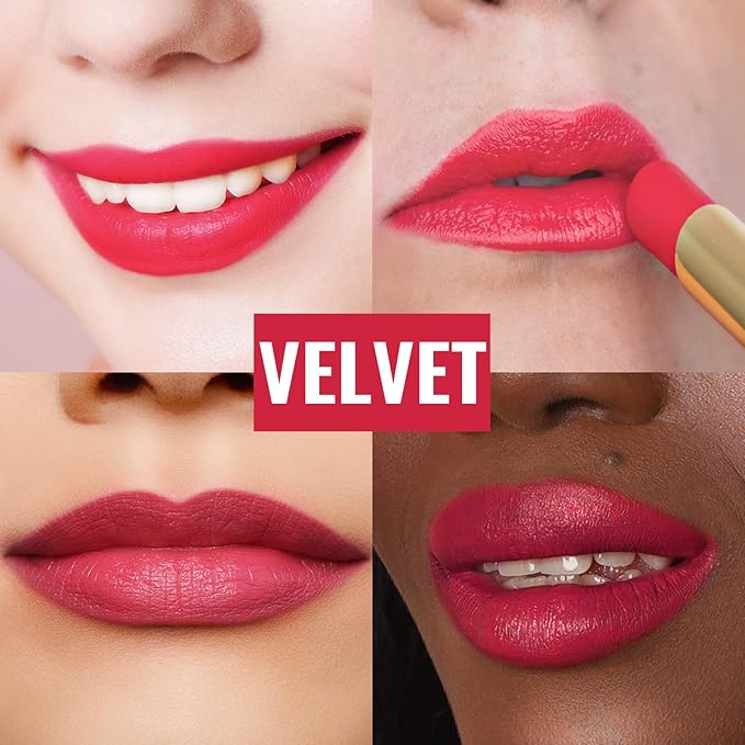 Oulac Pinky Red Creamy Matte Lipstick, Soft Satin Finish Lipsticks for Women with Moisturising Formula, Rich Color, Highly Pigmented Enriched with Rose Oil, Vegan & Cruelty-Free| 3.6g (Y04)