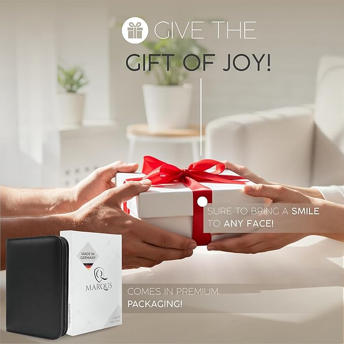 Manicure Set Women and Men – 12-Piece Professional Grooming Kit with Premium Tools, Genuine Leather Case, and Exclusive Glass Nail File for Hand & Foot Care, German Quality