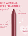 ColourPop Lippie Lip Pencil - High-Pigment, Long-Lasting Lip Liner - Sharpenable Lip Liner Pencil for High-Impact Lip Color - Vegan, Cream Formula with Precise Application - Bounce (0.04 oz)