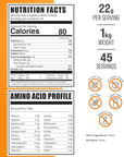 BulkSupplements.com Beef Bone Broth Protein Powder - Bovine Bone Broth Protein, Lactose Free Protein Powder - Dairy Free & Gluten Free, 22g per Serving, 1kg (2.2 lbs) (Pack of 1)