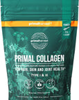 Primal Harvest Collagen Powder for Women or Men Primal Collagen Peptides Powder Type I & III, 10 Oz Collagen Protein Powder for Hair, Skin, Nails (Single, Original)