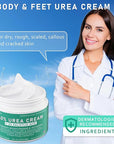 Urea Cream 40 Percent For Feet Maximum Strength - plus Salicylic Acid 2% Foot Cream For Dry Cracked Heels Feet Knees - Dead Skin Cuticle Callus Remover Toenail Softener - Pack of 2