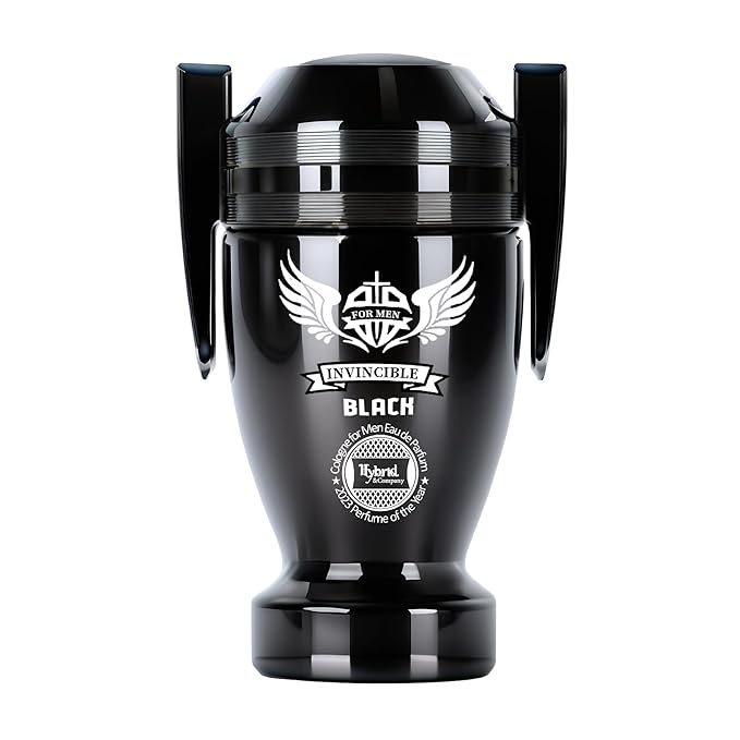 Hybrid & Company Invincible Black For Men Pour Homme Eau De Toilette Natural Spray 3.4FL.OZ