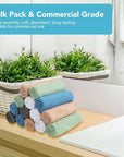 Orighty Wash Cloths Bulk Towels Set 200 Pack, Highly Absorbent and Soft Feel Microfiber Face Cloths, Multi-Purpose Washcloths & Hand Towels for Bathroom, Hotel, Spa, and Gym, 12x12 Inch, Multicolor