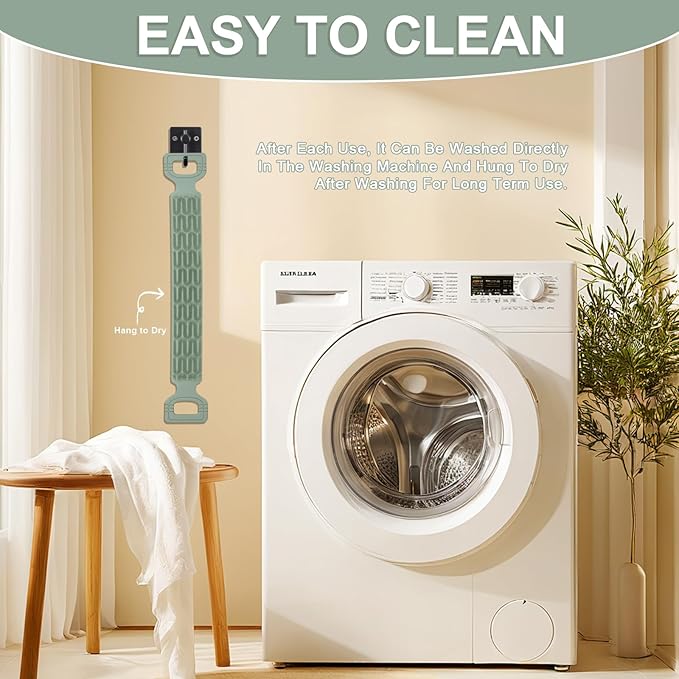 Exfoliating Back Scrubber for Shower, Back Massage Bath Brush, Double-Sided Back Scrub Washcloth to Clean Your Body Deeply for Men & Women Skin Care (Green)