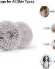 2 PC Silicone Exfoliating Body Scrubber, Silicone Body Shampoo Brush, Soft Silicone Loofah for Sensitive Skin, Shower Silicone Hair Scalp Massager, Easy to Clean, Lather Well(Gray&Green)