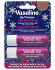 Vaseline Lip Therapy Stick Twin Pack – Merry Cherry Holiday Limited Edition (2-Pack)