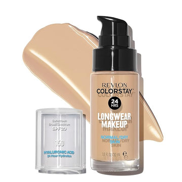 Revlon Liquid Foundation, ColorStay Face Makeup for Normal 150 Buff, 1.0 Oz