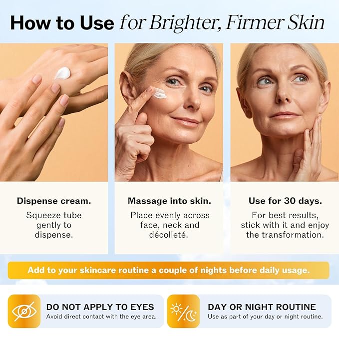 LilyAna Naturals Anti Aging Retinol Face Cream for Women – Wrinkle & Neck Cream for Firming, Retinol Moisturizer for Face with Hyaluronic Acid, Hydrating Night Cream, Collagen Boost (Bottle, 1.0oz)