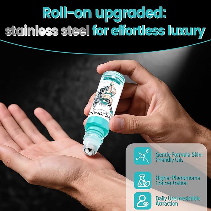 Hypnosis 2.0 Roll-on Pheromone for Men 10ml - Upgraded Long Lasting Oil Cologne Perfume for Men - Real Pheromone Perfume Enhance Attraction Gift