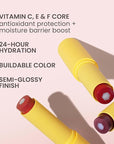 Burt’s Bees Tinted Boosted Balm, Misty Mauve, Hydrating Tinted Lip Balm with Vitamin C, E, and F Core, 24 Hour Lip Moisturizer with Responsibly Sourced Beeswax, 100% Natural Origin, 1 Count, 0.16oz
