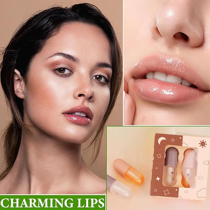 Lip Plumper Set,Lip Plumper Oil Gloss Night