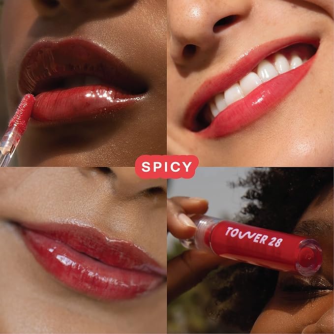 Tower 28 ShineOn Lip Jelly, SPICY, Non-Sticky Lip