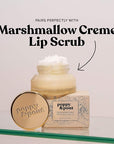 Poppy & Pout Marshmallow Creme Jumbo Lip Balm | All Natural Lip Balms & Moisturizers | Hydrates with Beeswax, Vitamin E, Organic Coconut Oil | Cruelty-Free | Lip Balm in Recyclable Cardboard Tube