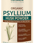 Himalaya Organic Psyllium Husk Powder, Daily Dietary Fiber Supplement, Regularity, Appetite Management, Certified Organic, Non-GMO, No Artificial Colors, Unflavored, 113 Teaspoon Supply, 24 Oz