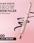 Covergirl Clean Fresh Brow Filler Pomade, 700 Black Brown, Eyebrow Pencil, Ultra-Precise Tip, Creamy Formula, Highly Pigmented, Soft Matte Finish, Vegan Formula, 0.007oz
