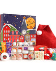 Advent Calendar 2025 Gift Set for Women, 24pcs Holiday Gifts with Body Lotion, Hand Cream, Shower Gel, Bath Bomb, Spa Gifts Basket, New Year Gifts for Women